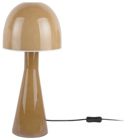 Lampa stołowa w kolorze ochry ze szklanym kloszem (wysokość 45 cm) Bombin – Leitmotiv