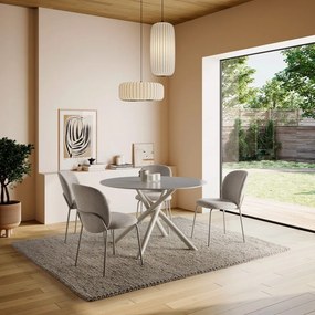 Okrągły stół z ceramicznym blatem ø 119,5 cm Talia – Marckeric