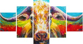 Obraz - Malowana krowa (125x70 cm)