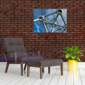 Obraz - Atomium w Brukseli (70x50 cm)