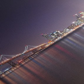 Obraz przedstawiający San Francisco, Kalifornia (170x50 cm)