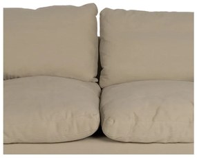 Beżowa lniana sofa 180 cm – Ixia