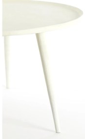 Kremowy metalowy okrągły stolik ø 67,5 cm Babina – Light &amp; Living