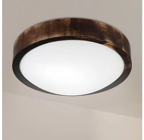 Brilagi - Lampa sufitowa CARVALHO SLIM SMOKEY 1xE27/60W/230V dąb śr. 27,5 cm