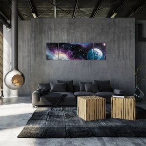 Obraz - Malowany wszechświat (170x50 cm)