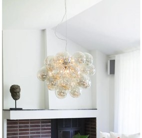 ByRydens 4200650-5503 - Żyrandol na lince GROSS GRANDE 8xG9/4W/230V dymny/brązowy