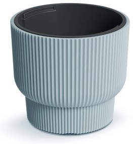 Donica ogrodowa z wkładem Milly 39,5 x 39,5 x 35 cm jasnoszary PROSPERPLAST