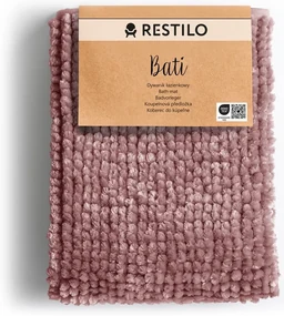 Różowy dywanik łazienkowy 70x120 cm Bati – Restilo
