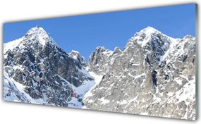 Panel Szklany do Kuchni Majestatyczny Śnieżny Szczyt