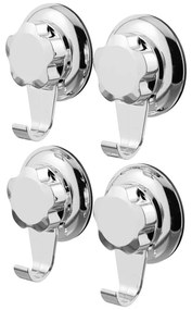 Samoprzylepne metalowe haczyki w kolorze srebra zestaw 4 szt. Bestlock Bath – Compactor
