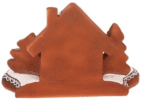 Świecznik Piernikowy domek, żywica, 11 cm