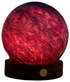 Lampa stołowa LED w ciemnym naturalnym kolorze ze szklanym kloszem (wysokość 9 cm) Galaxy Breeze – Gingko
