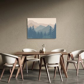Obraz na szkle - Góry Turkusowe N⁰2 (70x50 cm)