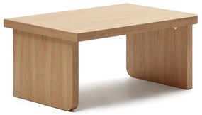 Stolik w dekorze dębu w naturalnym kolorze 89x62 cm Oaq – Kave Home