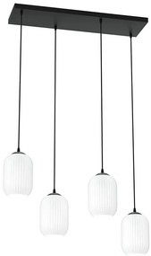 Nowoczesna lampa z czterema szklanymi kloszami - 3X D164 F3-A39