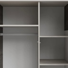 Szafa dwudrzwiowa RANDOM 2 S-1 90cm orzech/kaszmirowa HALMAR