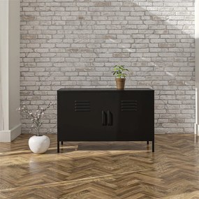 Czarna metalowa szafka 100x64x40 cm Mission District – Støraa