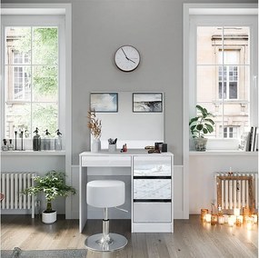 Stół toaletowy biały 90x40x75 sherry