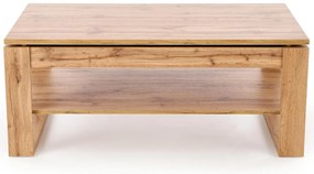 Rozkładany ławo-stół, podnoszony blat, dąb artisan 120/65-92/50-72 cm BETTY