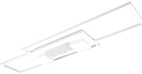 Biała lampa sufitowa LED ze zdalnym sterowaniem i ściemniaczem 28x100 cm Albany – Trio