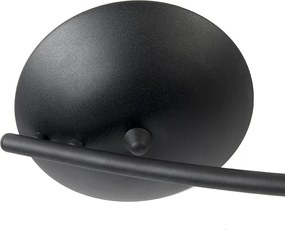 Nowoczesny reflektor zakrzywiony czarny 4-punktowy - Jeany