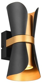 Czarno-brązowy kinkiet Coat – Trio
