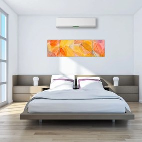 Obraz - Tło z jesiennych liści (170x50 cm)