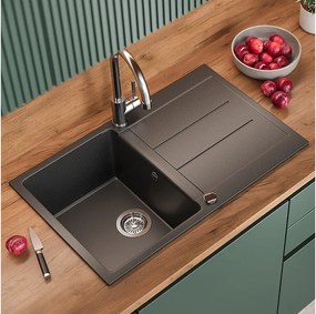 Zlewozmywak czarny 78x50x20 kapstadt