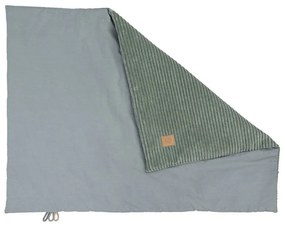 Zielony koc dziecięcy sztruksowy 100x77 cm – Meowbaby