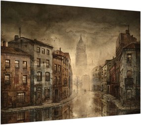 Obraz - Malowanie miasta (70x50 cm)