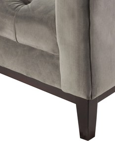 Sofa Velvet Elite grey 3-os.