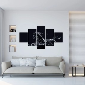 Obraz - Koń i woda (125x70 cm)