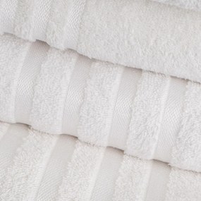 Biały bawełniany ręcznik frotte 30x50 cm Simple – Casa Selección