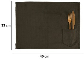 Tekstylna mata stołowa 33x45 cm Velmar – Tiseco Home Studio