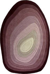 Fioletowy wełniany dywan tkany ręcznie 200x290 cm Puddle Ombre – Flair Rugs