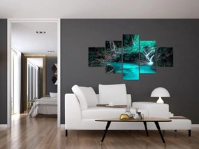 Obraz - Turkusowe jezioro (125x70 cm)