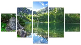 Obraz jeziora w Tatrach (125x70 cm)