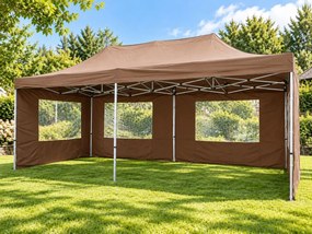 Pawilon ogrodowy rozkładany 3 x 6 m - beżowy