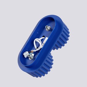 Plafon dwupunktowy AURA 2 ultramaryna GX53 ryflowany SOLLUX  LIGHTING