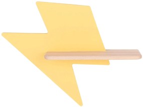 Żółta lampka błyskawica na ścianę do pokoju dziecięcego - K039 T1-F21