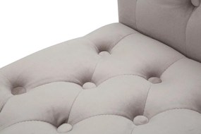 Szarobrązowa aksamitna ławka Paris – Mauro Ferretti