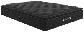 Materac ze sprężynami kieszeniowymi ze zintegrowaną nakładką na materac - BLACK DREAM marki YSMÉE - 180 × 200 cm