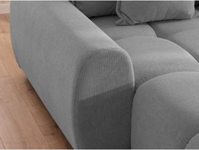 Szary narożnik (lewostronny/z szezlongiem) Albane – Ropez