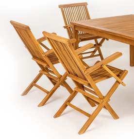 TAMAN RUSSET FSC® - ogrodowe składane krzesło teakowe - Towar rozpakowany (N366,N514)