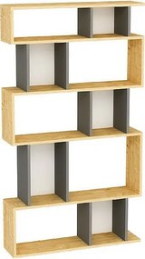 Półka stojąca EROS WEIT - dąb / antracyt, 90x160x22