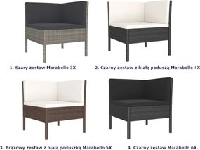 Zestaw wypoczynkowy z naturalnego rattanu - Alva 6X