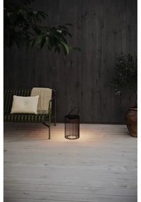 Czarny zewnętrzny lampion solarny LED na USB (wysokość 54 cm) Cavia – Markslöjd