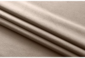 Zasłona zaciemniająca VELVET jasno brązowa 140x250 cm Zawieszanie: Taśma z wiązaniami