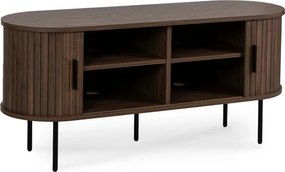 Szafka RTV do Salonu Dwudrzwiowa TRISH 120 cm Orzech Nowoczesna