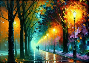 Obraz - Nocny spacer (70x50 cm)